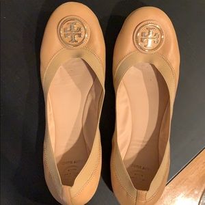 Tory Burch Nude Flats Size 10